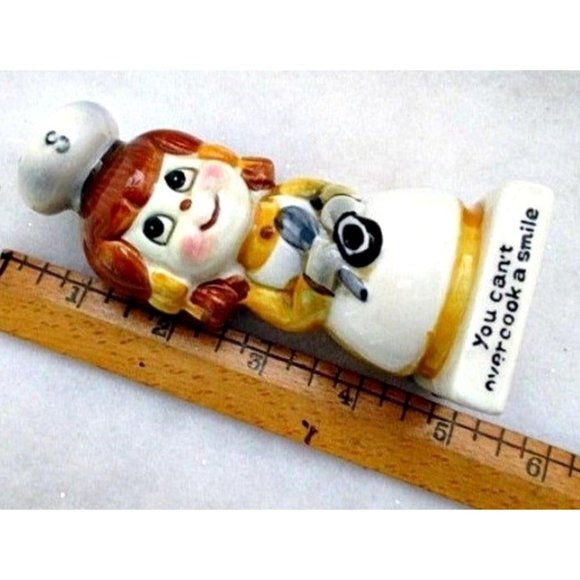 Vintage Josef Chef Cook Salt Pepper Shakers Kitchenware Kitchenalia Collectible - Picture 5 of 6